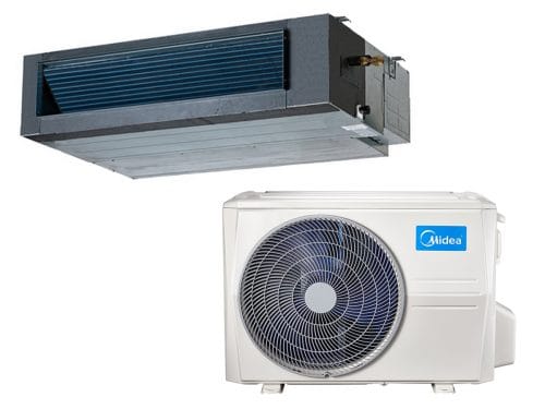 SILTUMSŪKNIS MIDEA KANĀLU TIPA MTI-36HWFNX-QRD0W(GA) MO30U-36HFN8-RRD0W(GA) 12.0/12.5 kW, 90–110 m² Siltumsūkņu uzstādīšana Rīgā. Siltumsūkņi Latvijā.