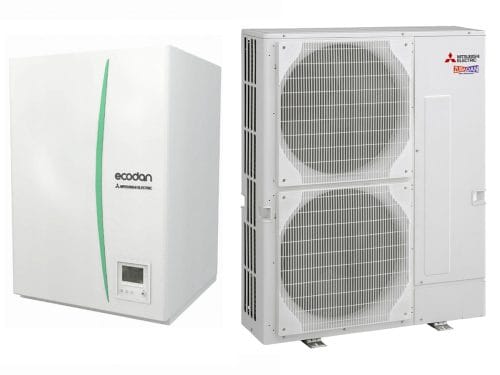 SILTUMSŪKNIS MITSUBISHI ELECTRIC HYDROBOX LARGE ERSE-YM9ED PUHZ-SHW230YKA2 Siltumsūkņu uzstādīšana Rīgā. Siltumsūkņi Latvijā.