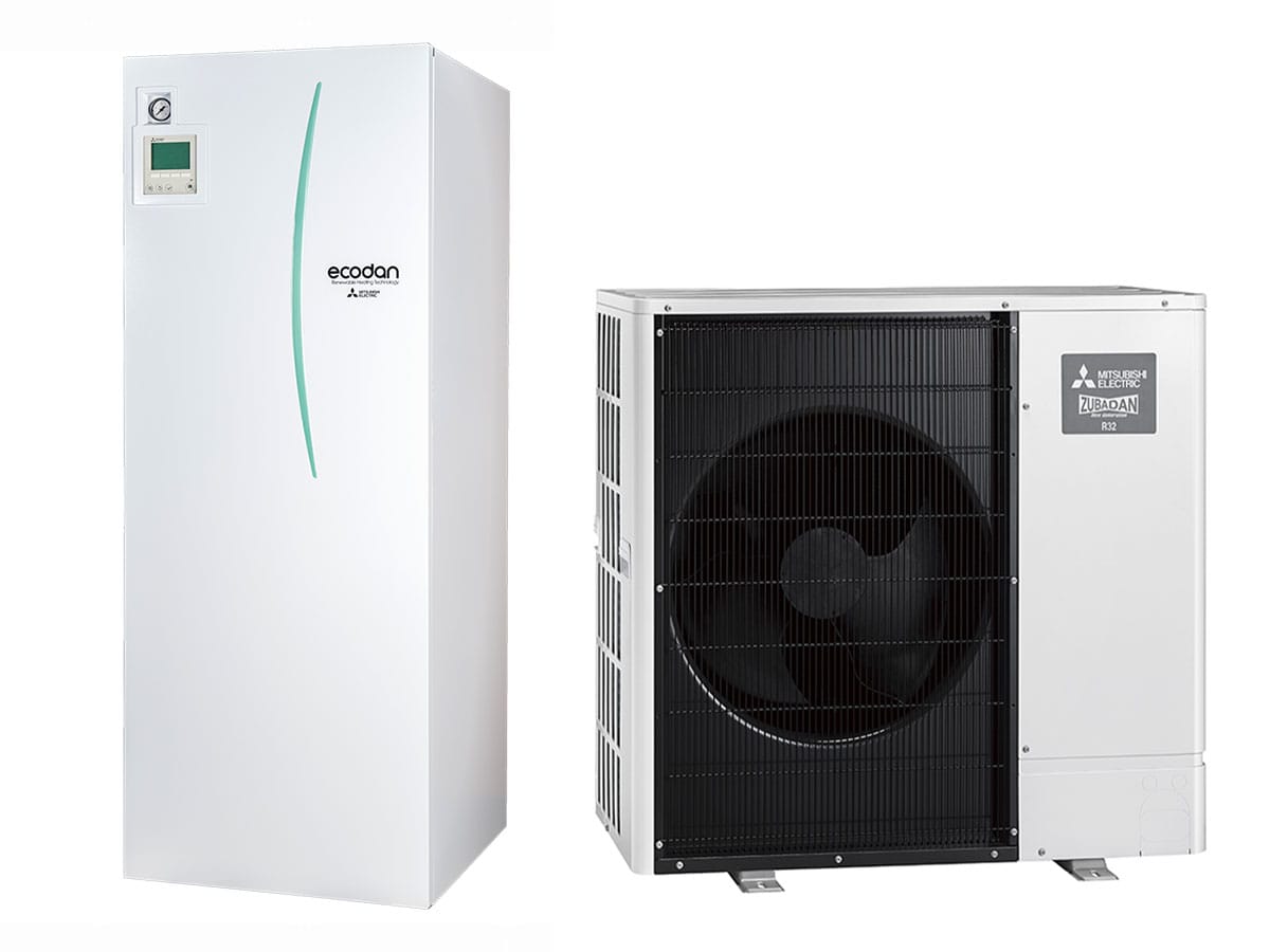 SILTUMSŪKNIS MITSUBISHI ELECTRIC ZUBADAN INVERTER EHST30D-YM9D PUD-SHWM140YAA Siltumsūkņu uzstādīšana Rīgā. Siltumsūkņi Latvijā.