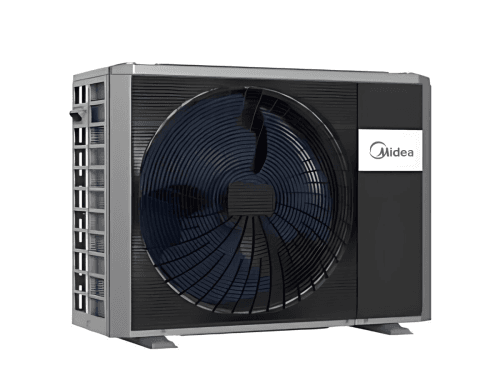 Gaiss- ūdens siltumsūknis Midea M-Thermal 6 kW ar 190l KŪ tvertni Siltumsūkņu uzstādīšana Rīgā. Siltumsūkņi Latvijā.