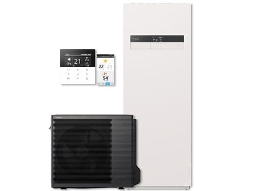 Siltumsūknis Panasonic Aquarea K WH-UDZ07K5 WH-ADC0309K3E5AN 7KW  All-in-One Siltumsūkņu uzstādīšana Rīgā. Siltumsūkņi Latvijā.
