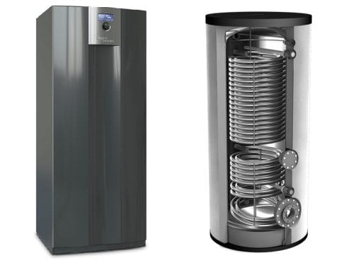Siltumsūknis zeme-ūdens Alpha Innotec SWCV 92H3 + MFS 830S, 8.7 kW 830 L Siltumsūkņu uzstādīšana Rīgā. Siltumsūkņi Latvijā.