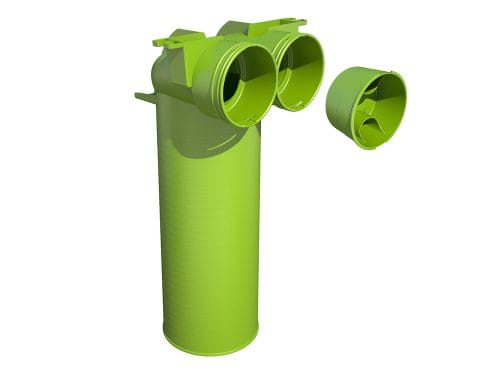 Air Excellent 2x AE48C Valve Adaptor 125mm 90°, 188380 Siltumsūkņu uzstādīšana Rīgā. Siltumsūkņi Latvijā.